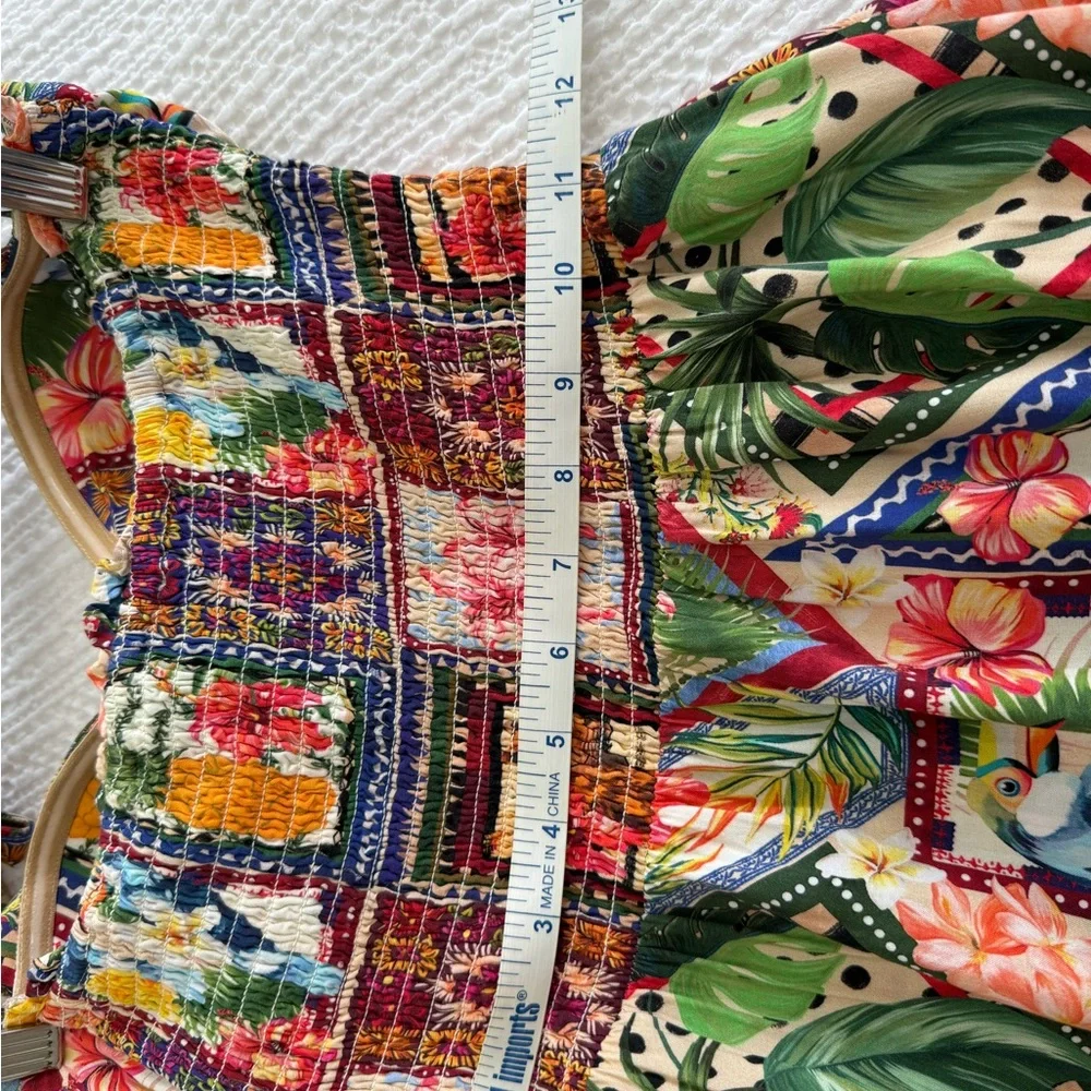 Tropical Patchwork Maxi Dress - Picture 5 of 6